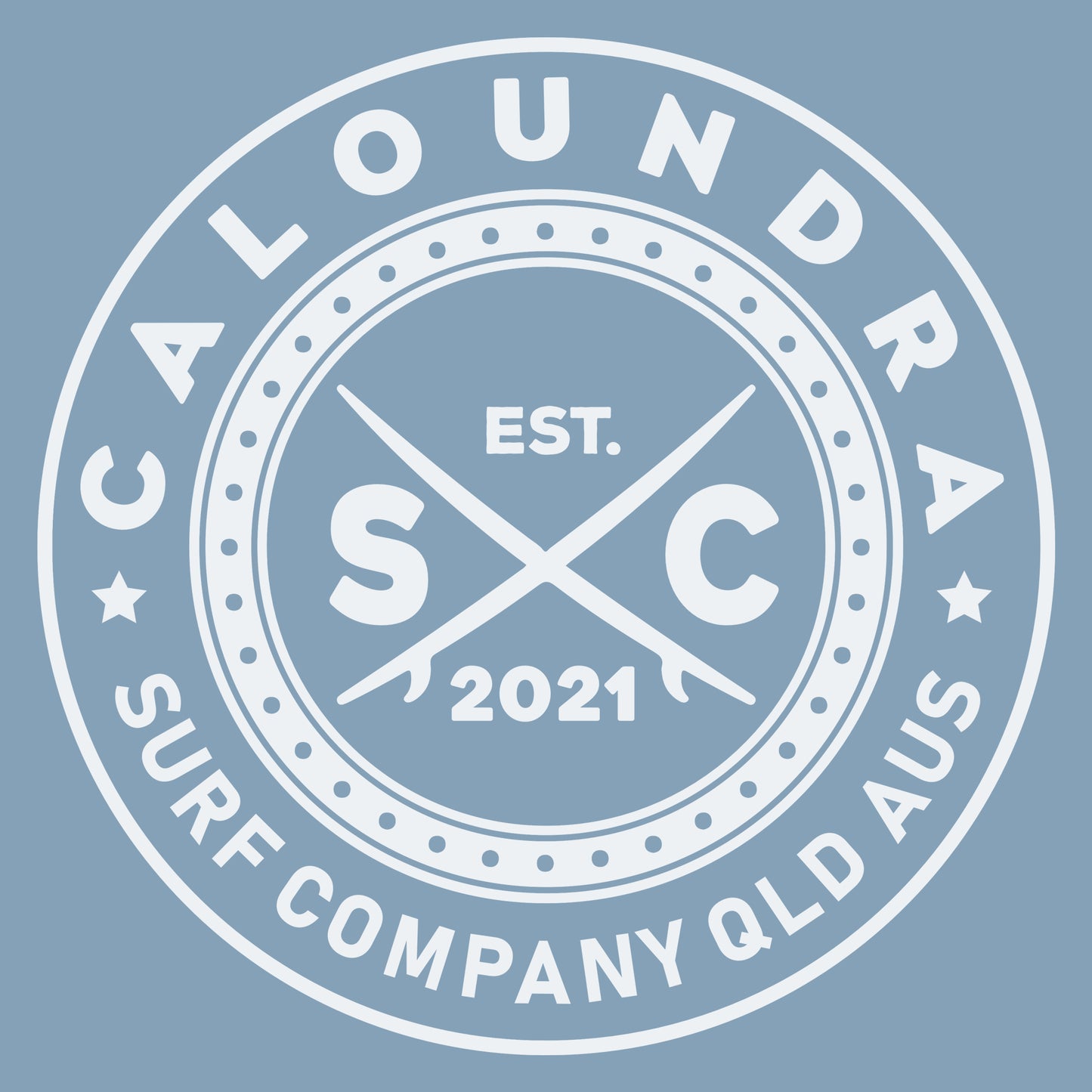Original Caloundra SC T-shirt- Carolina Blue