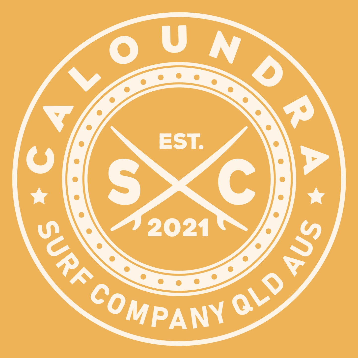 Original Caloundra SC T-shirt- Mustard