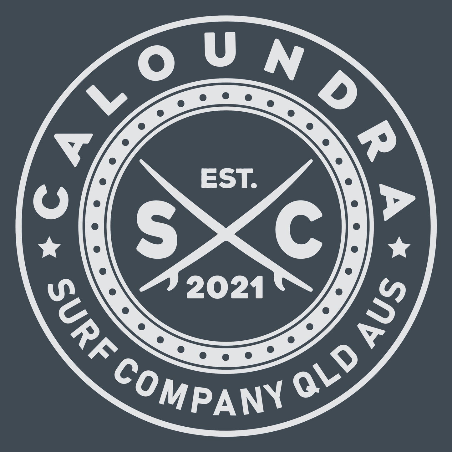 Original Caloundra SC T-shirt- Petrol Blue