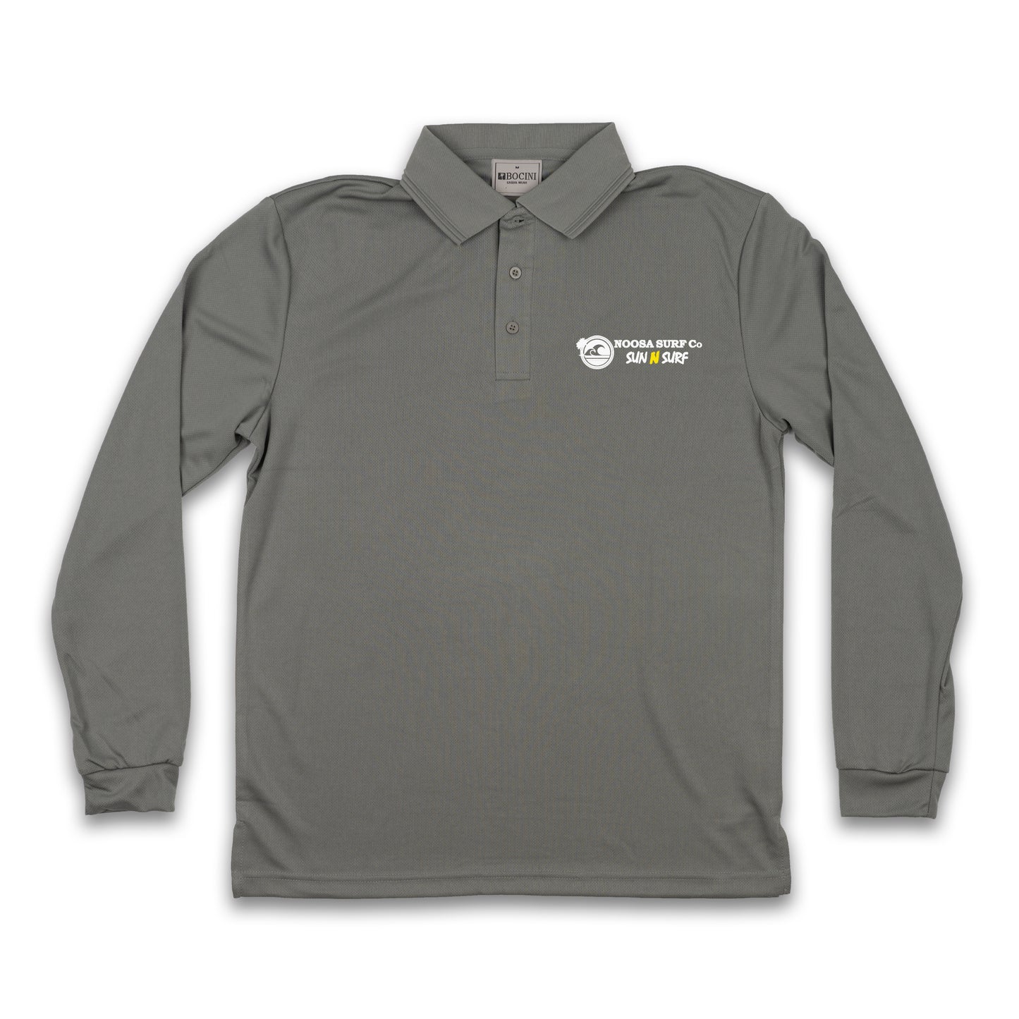 Sun 'n' Surf - Long Sleeve Collar Sun Shirt - Grey
