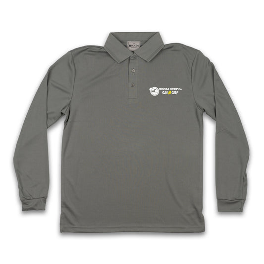 Sun 'n' Surf - Long Sleeve Collar Sun Shirt - Grey