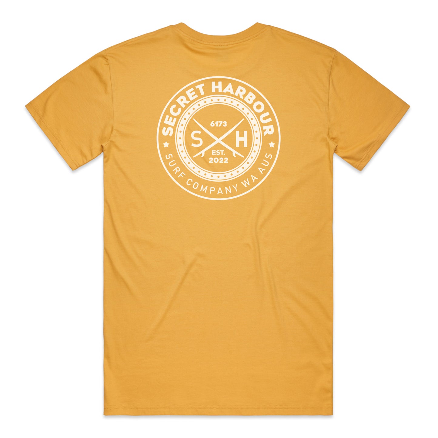 Original Secret Harbour WA T-shirt- Mustard