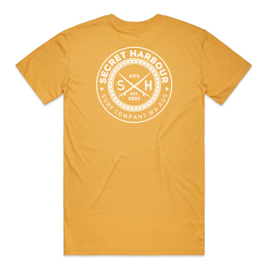 Original Secret Harbour WA T-shirt- Mustard