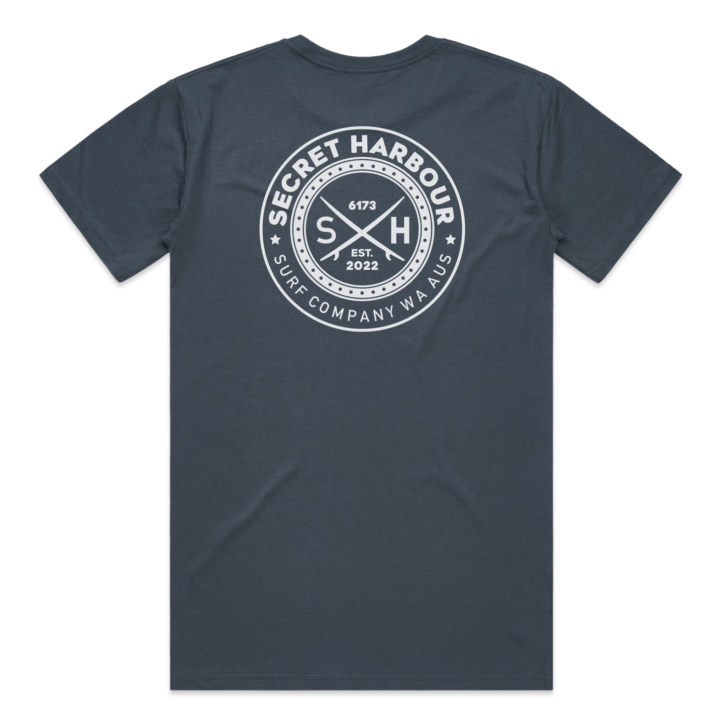 Original Secret Harbour WA T-shirt- Petrol Blue