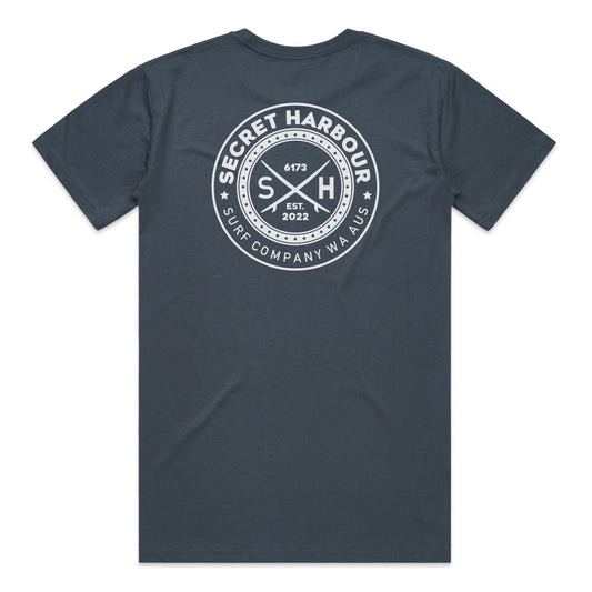 Original Secret Harbour WA T-shirt- Petrol Blue
