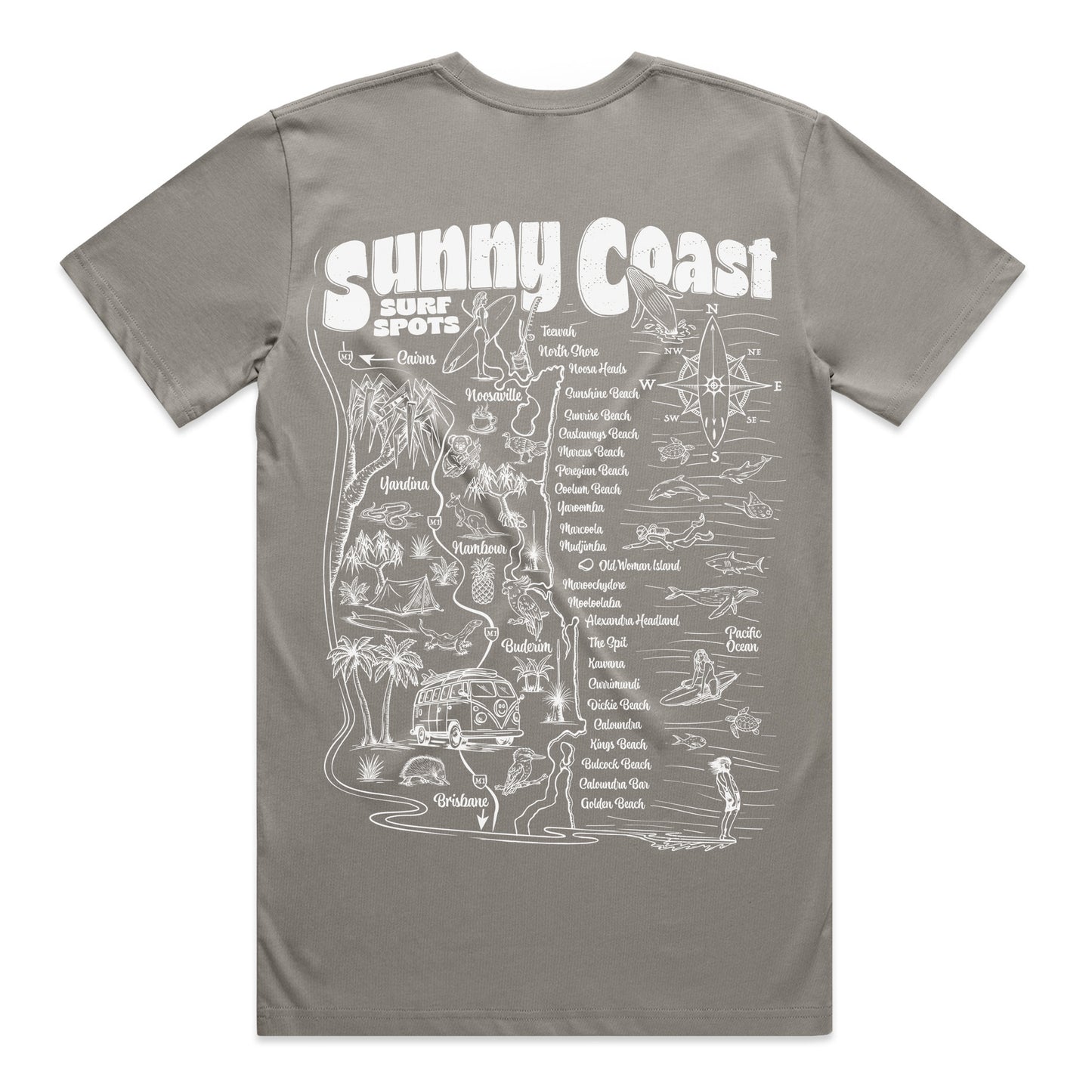 Sunny Coast Surf Spots T-shirt