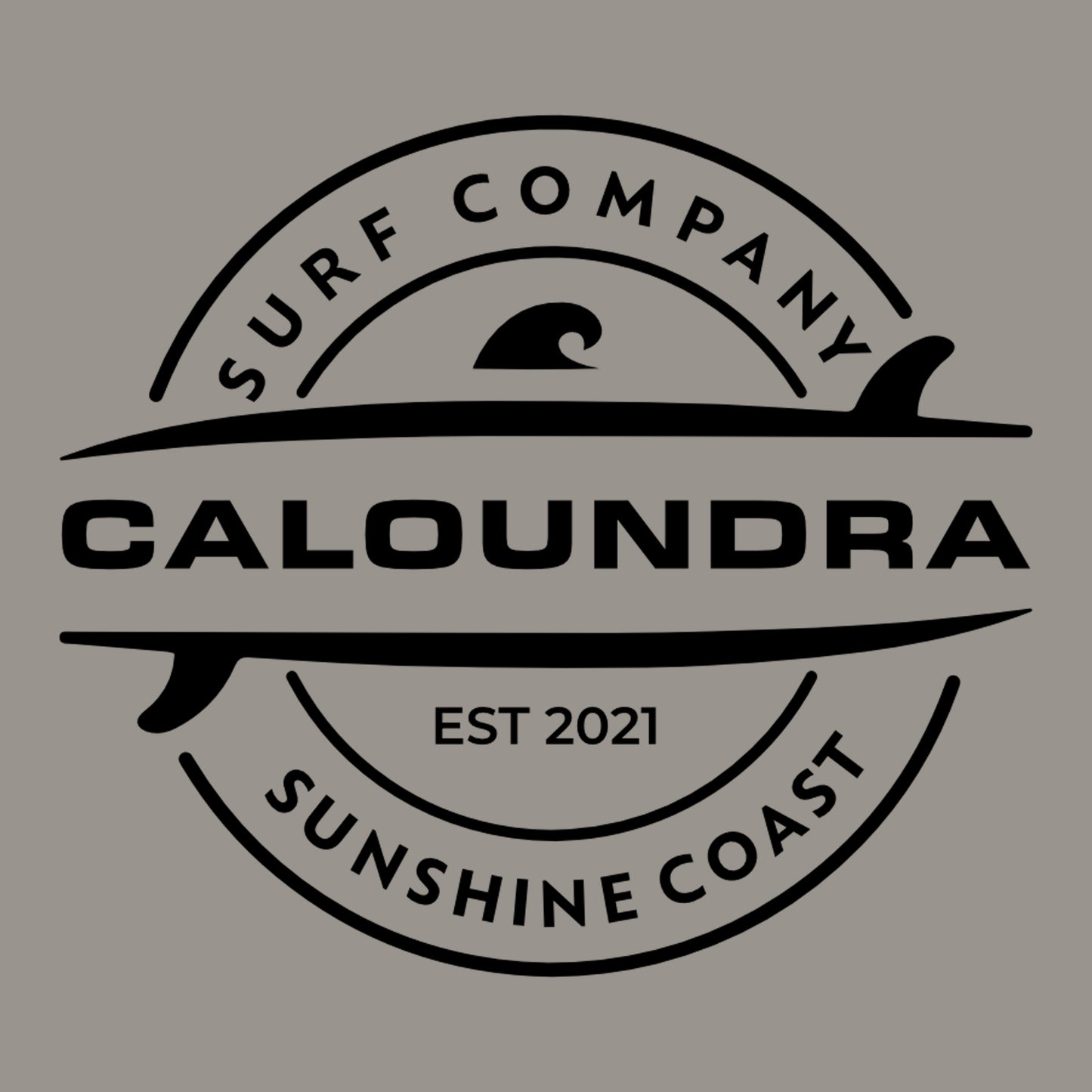Twin Boards Caloundra SC T-shirt- Granite