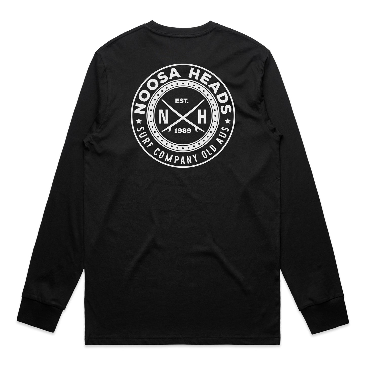 Noosa Heads 1989 Long Sleeve T-shirt - Black