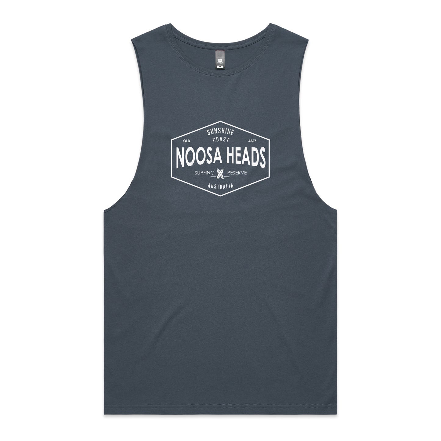 Noosa Surfing Reserve Tank Tee - Petrol Blue