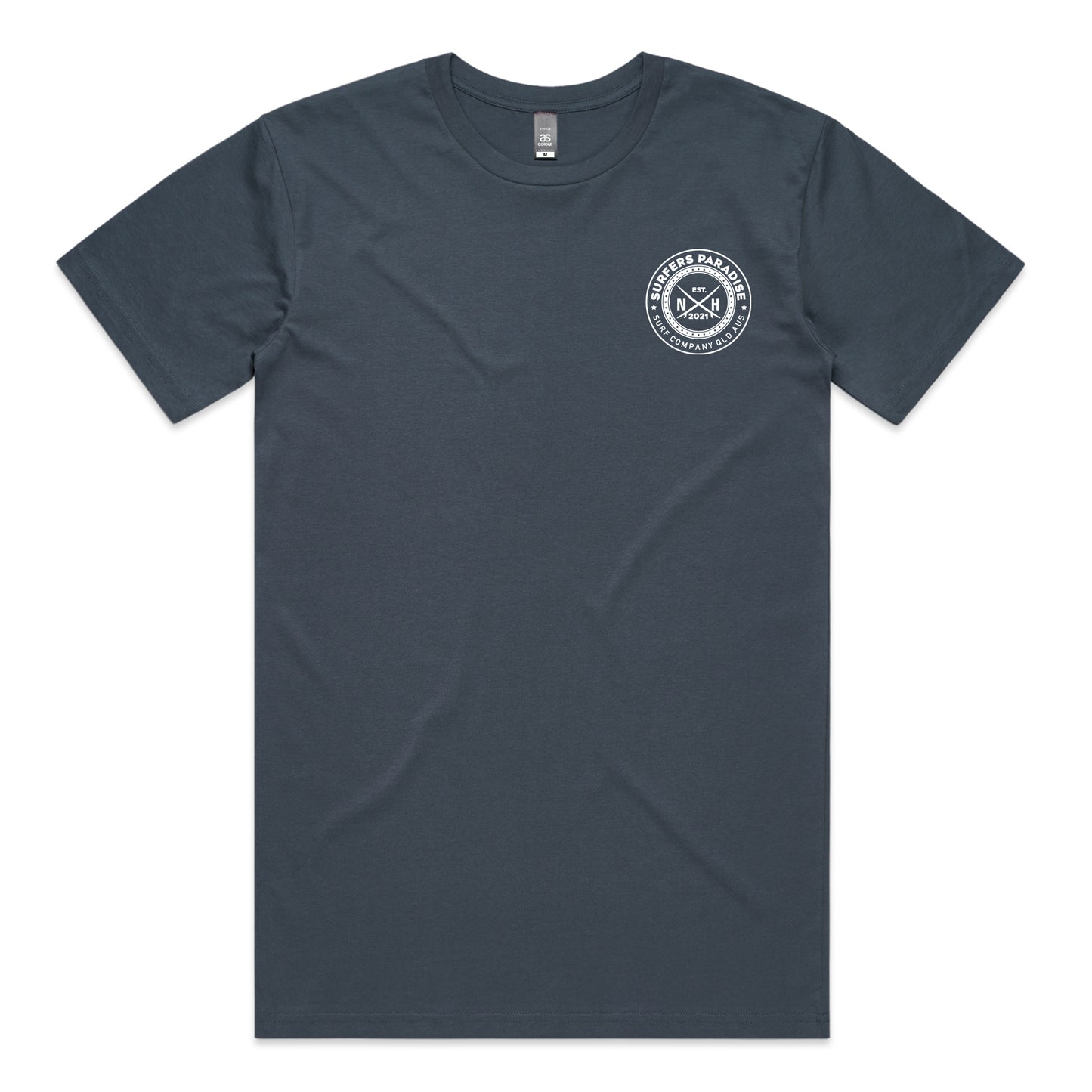 Surfers Paradise Badge T-shirt - Petrol Blue
