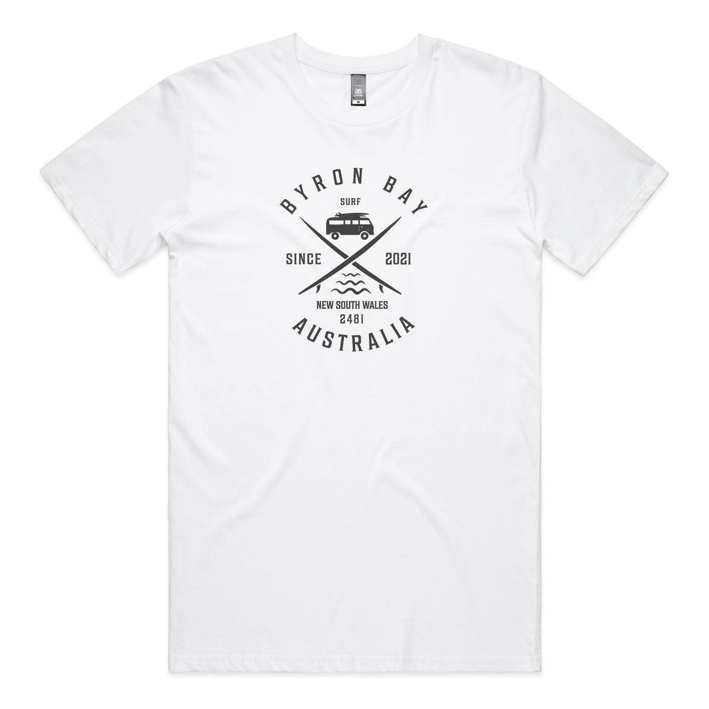 Byron Bay Kombi Cross T-shirt - White