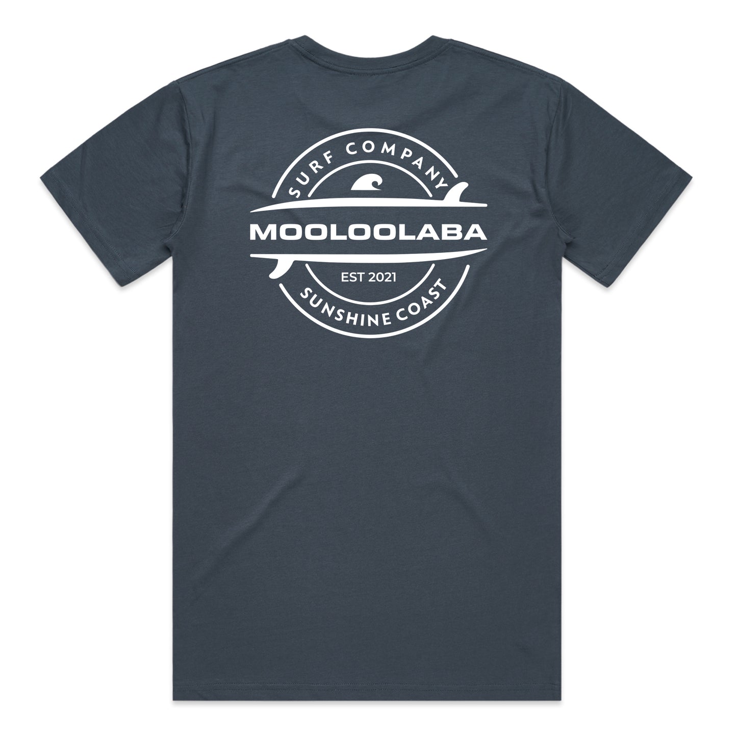 Twin Boards Mooloolaba T-shirt - Petrol Blue