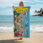 Sunny Coast Surf Spots Beach Towel