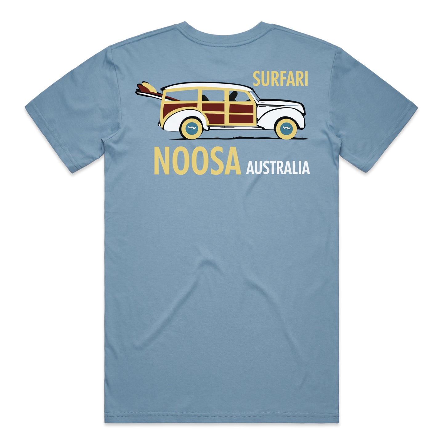 Noosa Surfari T-shirt - Carolina Blue