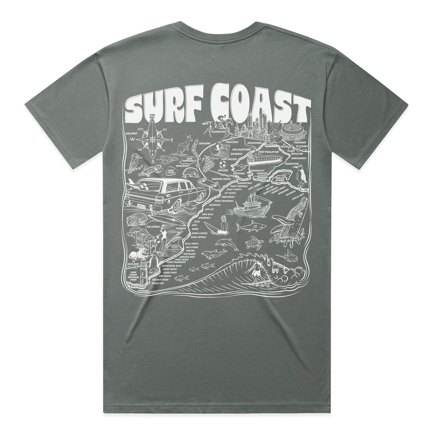 Victoria Surf Spots T-shirt