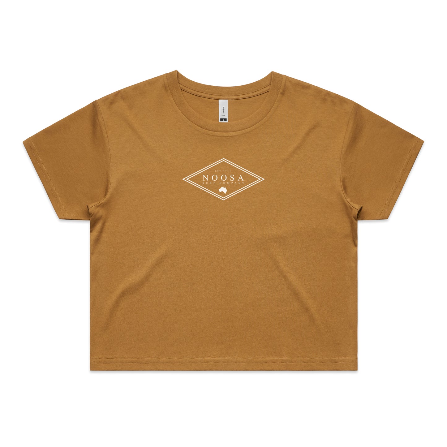 Noosa Diamond Crop T-shirt - Camel