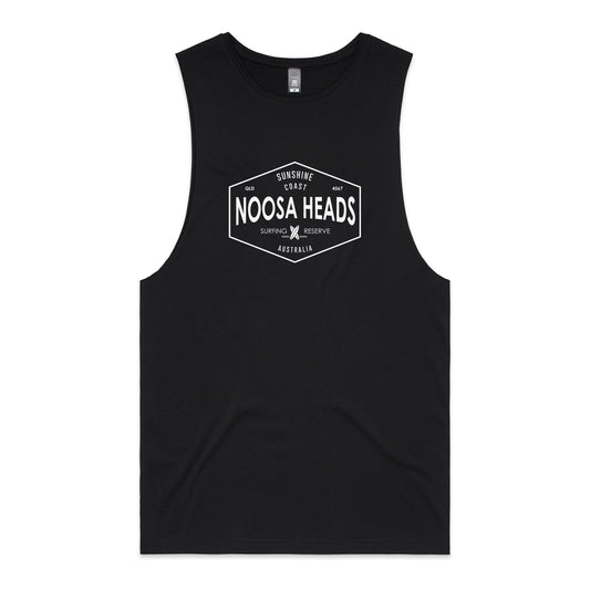 Noosa Surfing Reserve Tank Tee - Black